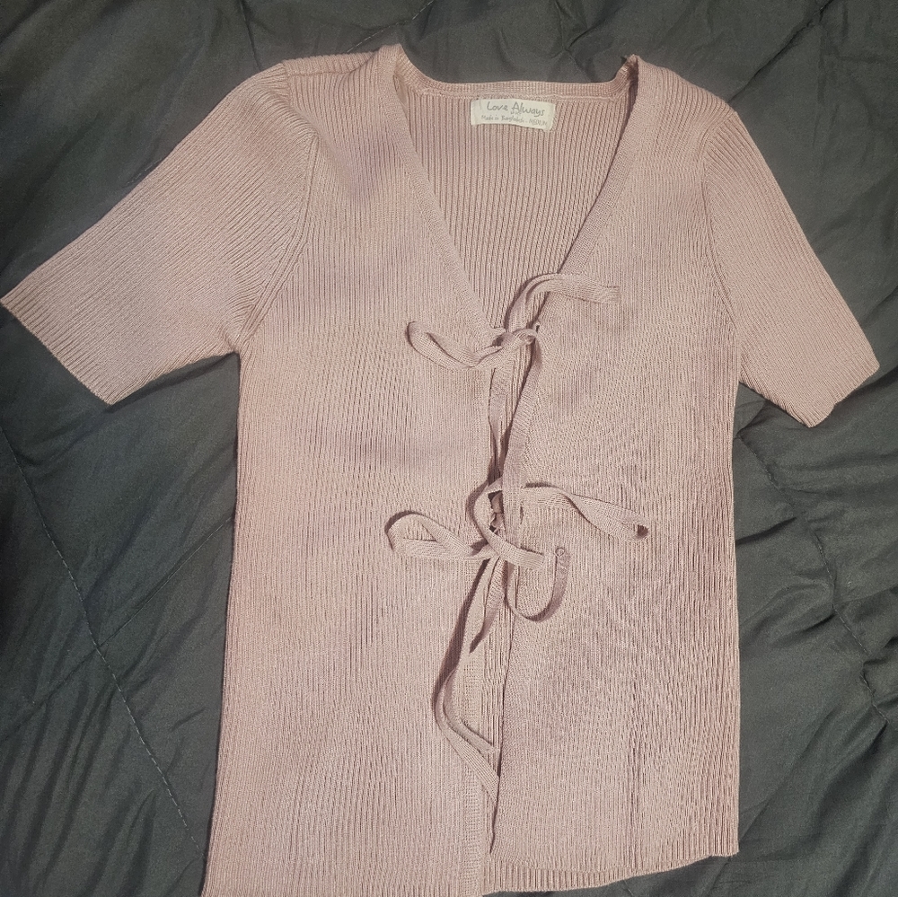 Love always tie front cardigan